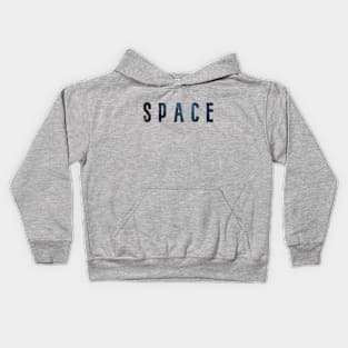 SPACE galaxy lettering Kids Hoodie